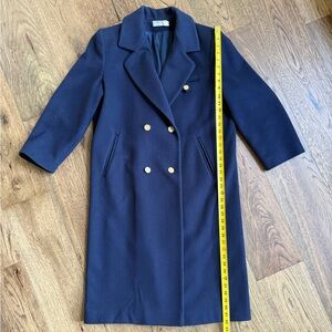 Classic Navy Double-Breasted Trench Coat